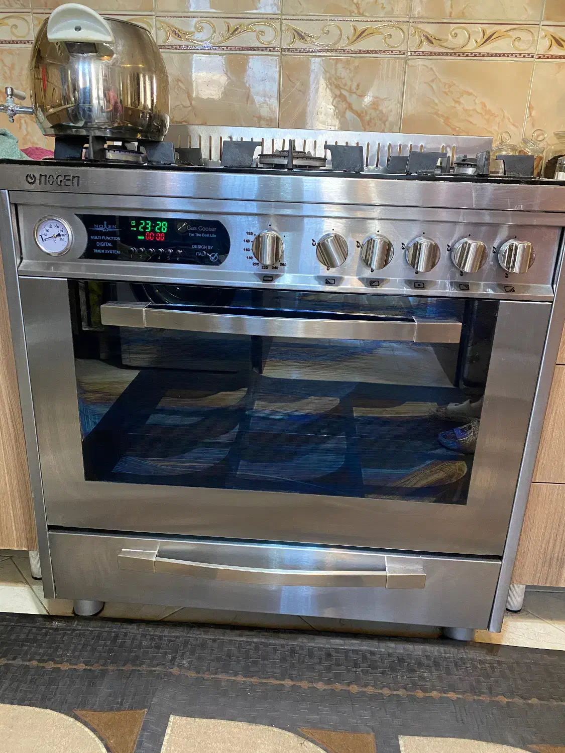 گاز ۵ شعله فردار نوژن طرح لپارد ایتالیا|اجاق گاز و لوازم برقی پخت‌وپز|پردیس, فاز ۴|دیوار