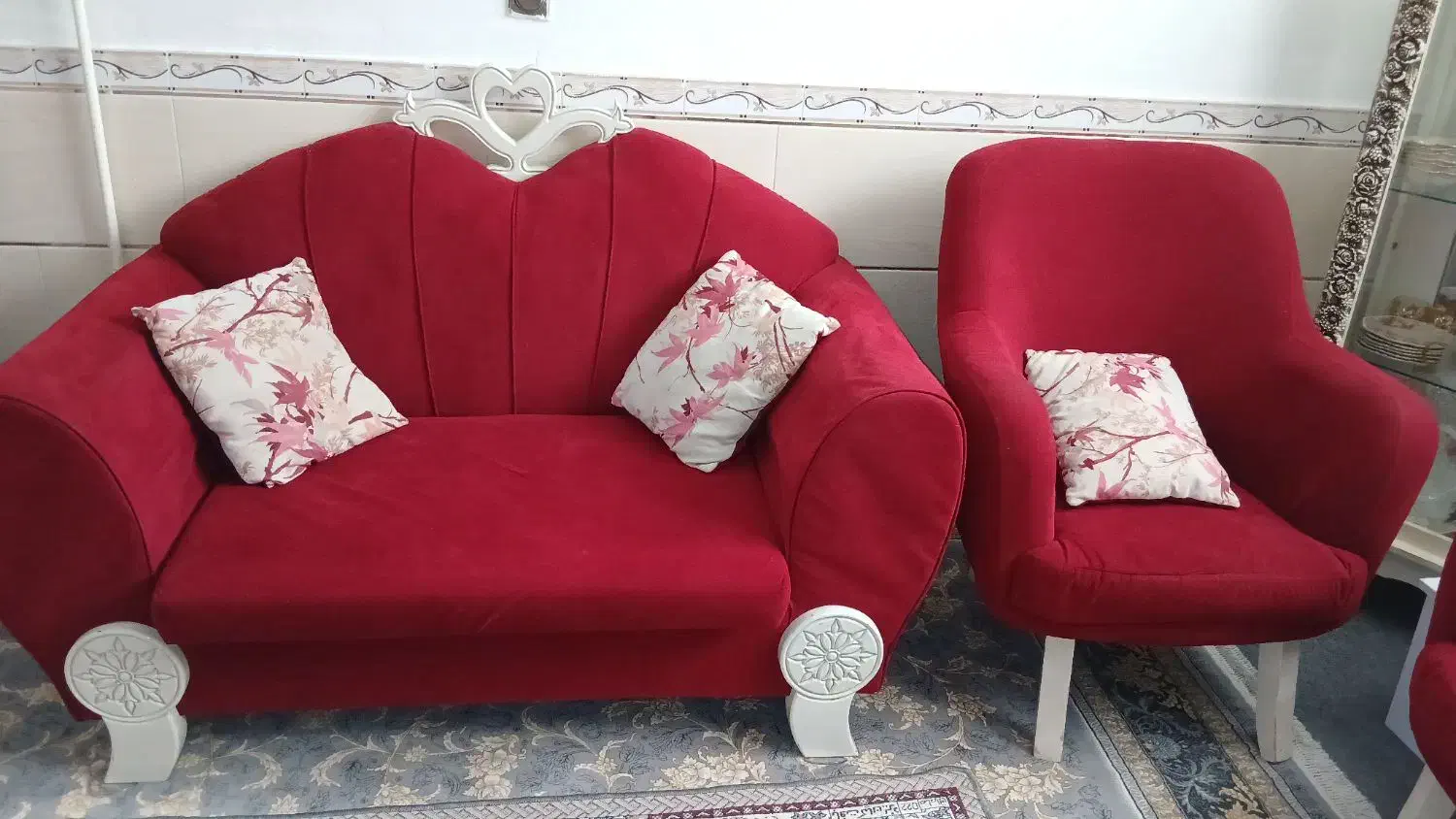 مبل ۷نفره|مبلمان خانگی و میز عسلی|بیجار, |دیوار