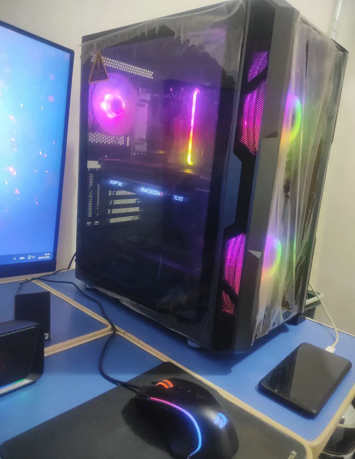 کیس گیمینگ حرفه ای+مانیتور+موس+اسپیکر|رایانه رومیزی|اهواز, گلستان|دیوار