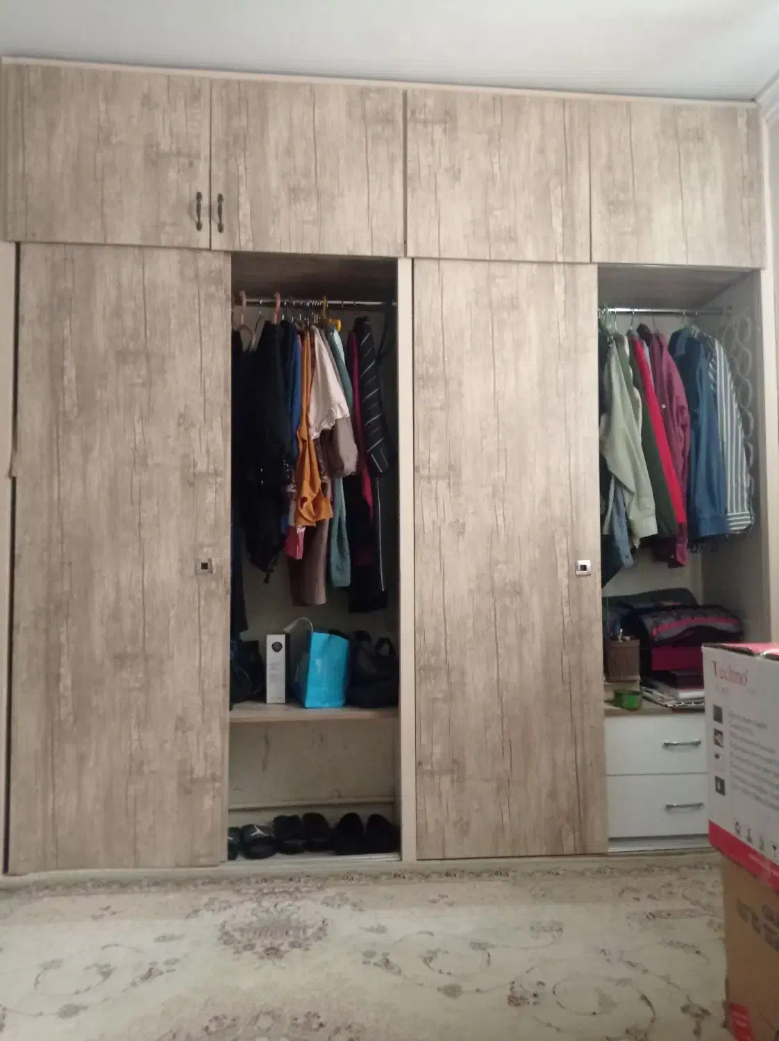 کمد دیواری اماده ریلی|جاکفشی، کمد، دراور|اندیشه, اندیشه فاز ۱|دیوار