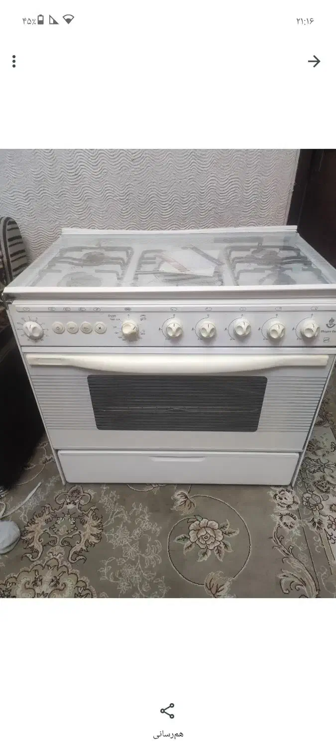 اجاق گاز ۵شعله فردار|اجاق گاز و لوازم برقی پخت‌وپز|محمدشهر, ولدآباد|دیوار