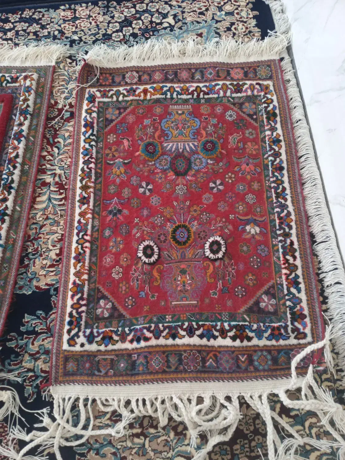 گلیم فرش دست باف 60در90|گلیم، جاجیم، گبه|سیرجان, |دیوار