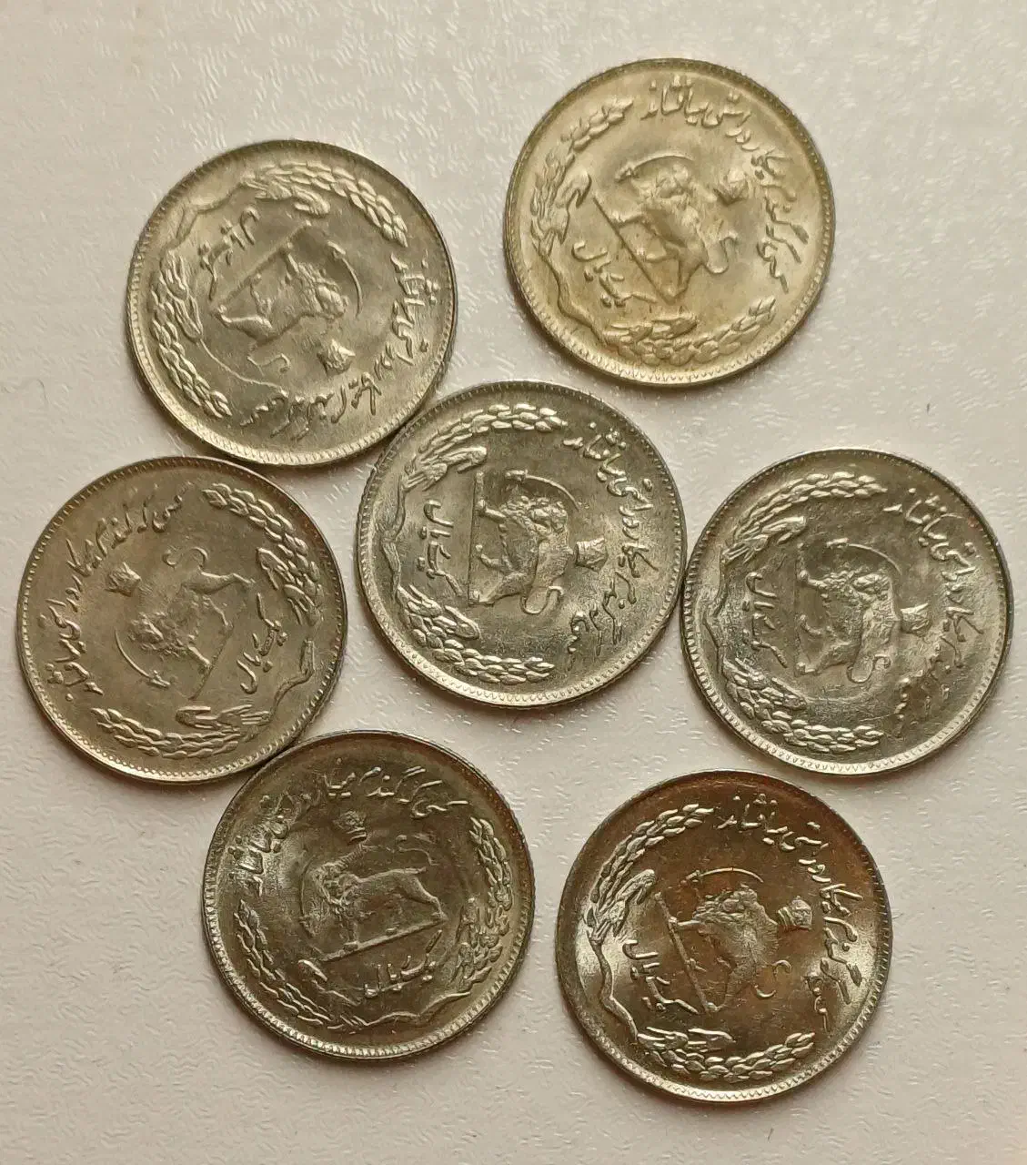 سکه های شاهی پهلوی دوم|کلکسیون سکه، تمبر، اسکناس|اصفهان, مهرآباد|دیوار