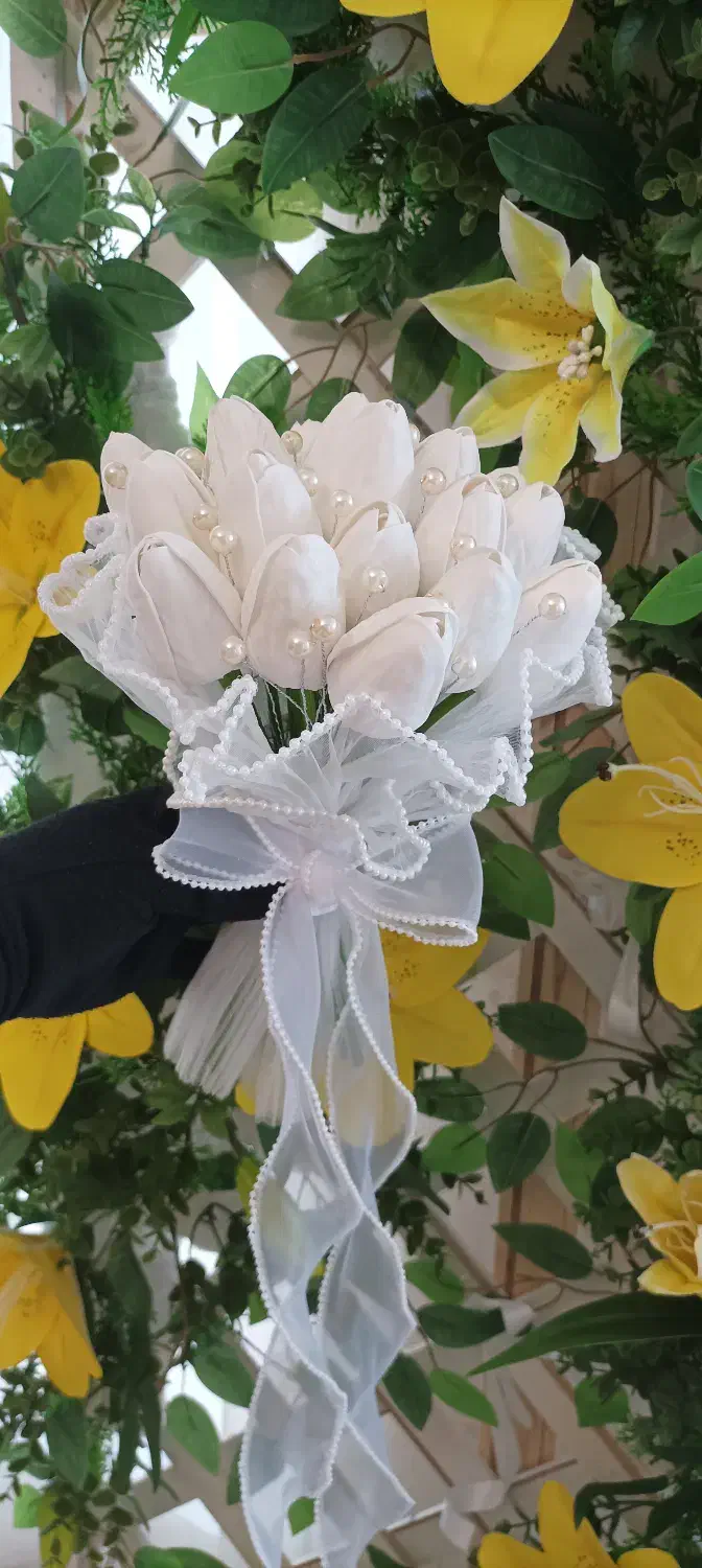 دسته گل عروس|گل مصنوعی|همدان, |دیوار