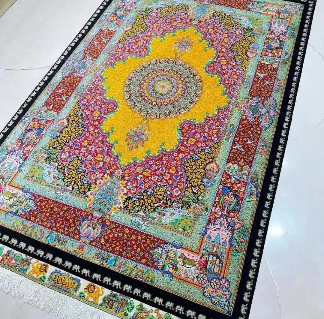 فرش نیاوران12متری/500شانه کد4040 سورمه ای|فرش|شیراز, لاله|دیوار