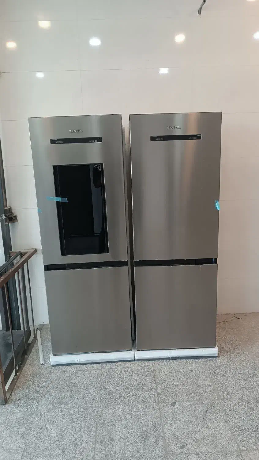 یخچال دوقلو سیلور ایس موتور LG شرایطی|یخچال و فریزر|قم, نیروگاه|دیوار