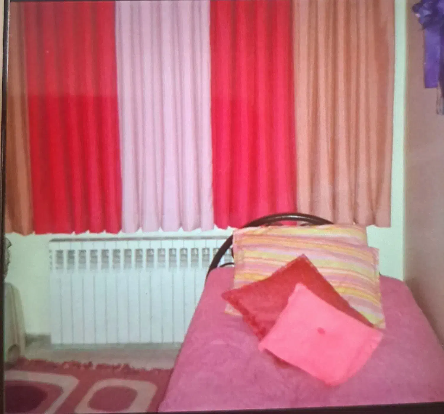 پرده و فرش فانتزی ست صورتی|پرده، رانر، رومیزی|کرج, فاز ۲ مهرشهر|دیوار