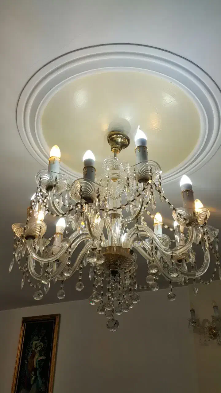 سه عدد لوستر کریستالی Rcr|لوستر و چراغ آویز|تهران, صادقیه|دیوار