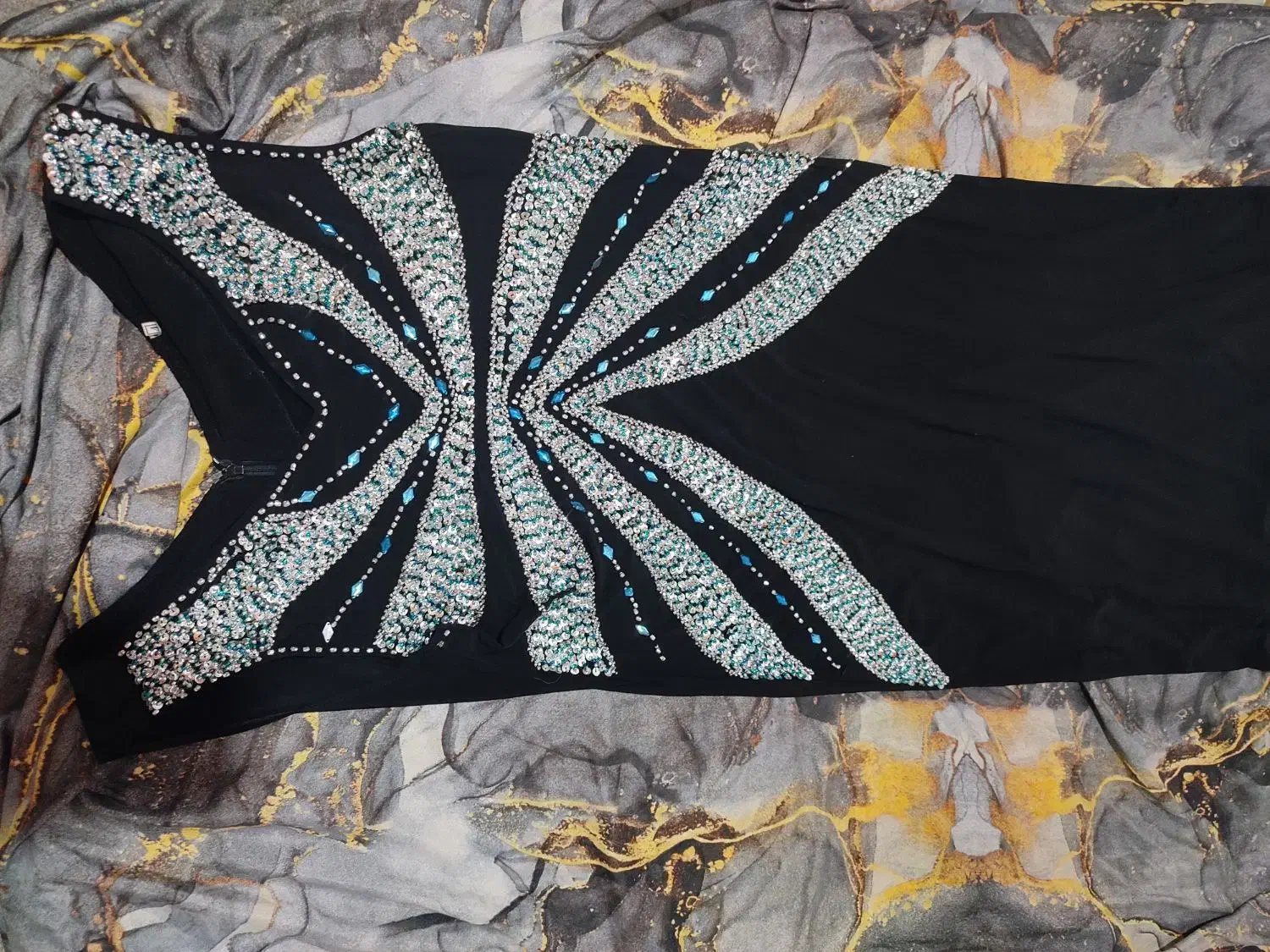 لباس مجلسی منجوق دوزی مشکی|لباس|تنکابن, |دیوار