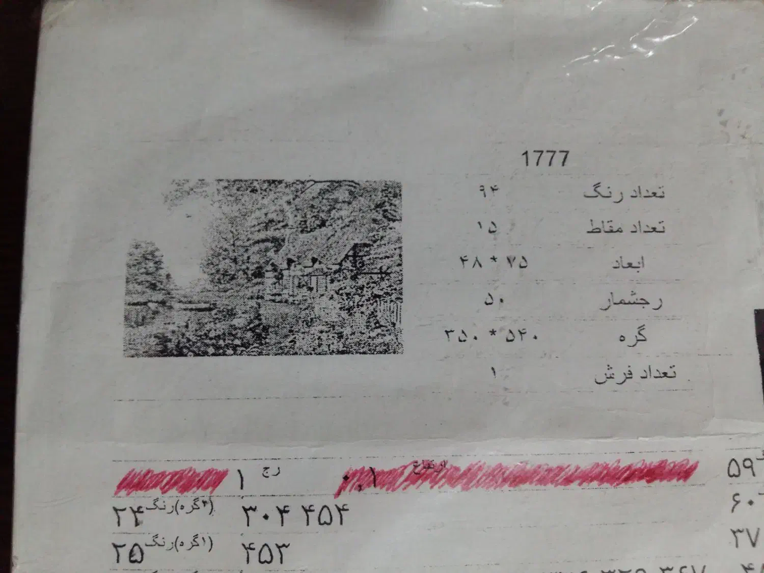 نخ و نقشه تابلو فرش|لوازم خیاطی و بافتنی|سنندج, |دیوار