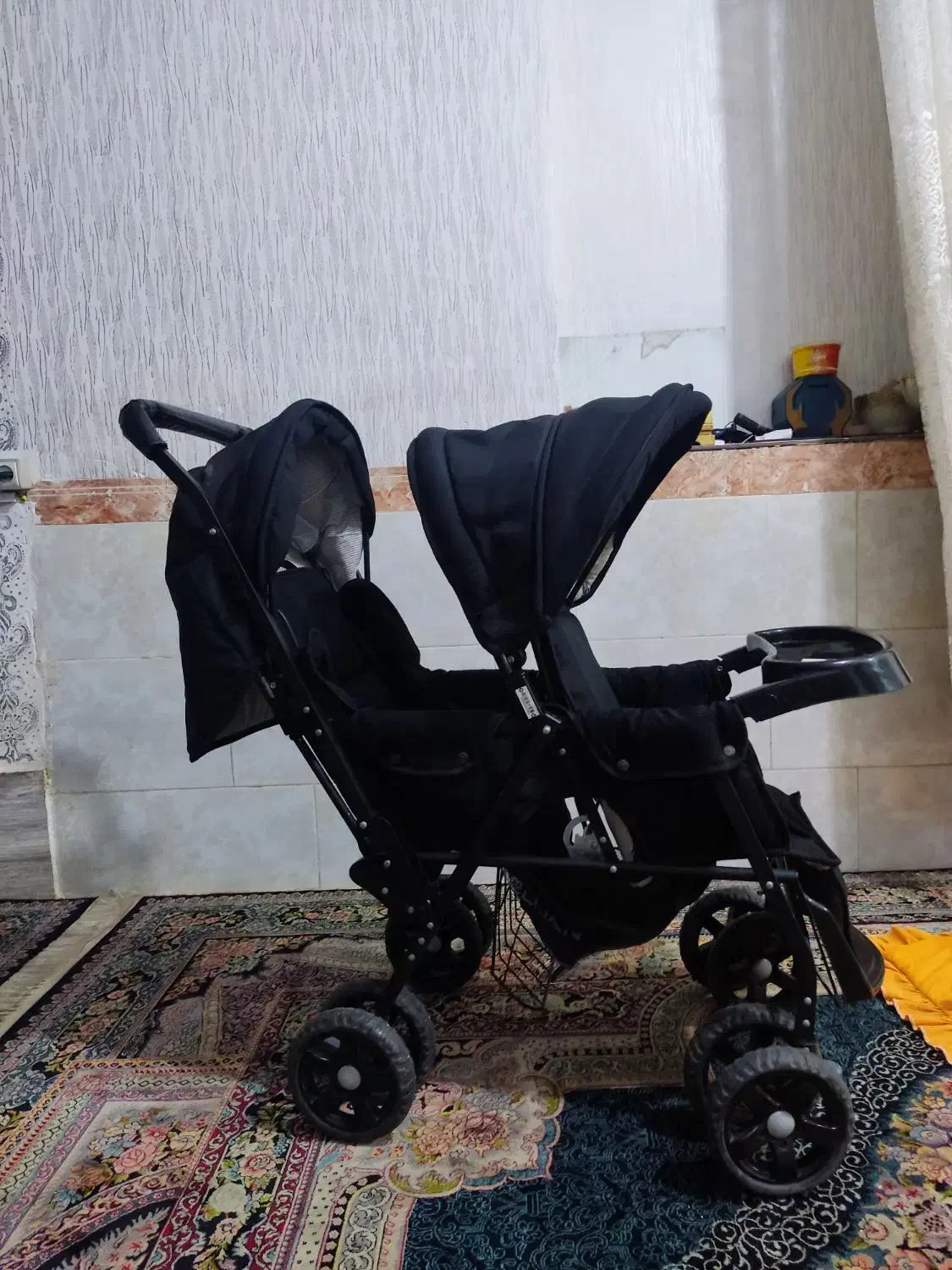 کالسکه دوقلو|کالسکه و لوازم جانبی|جیرفت, |دیوار