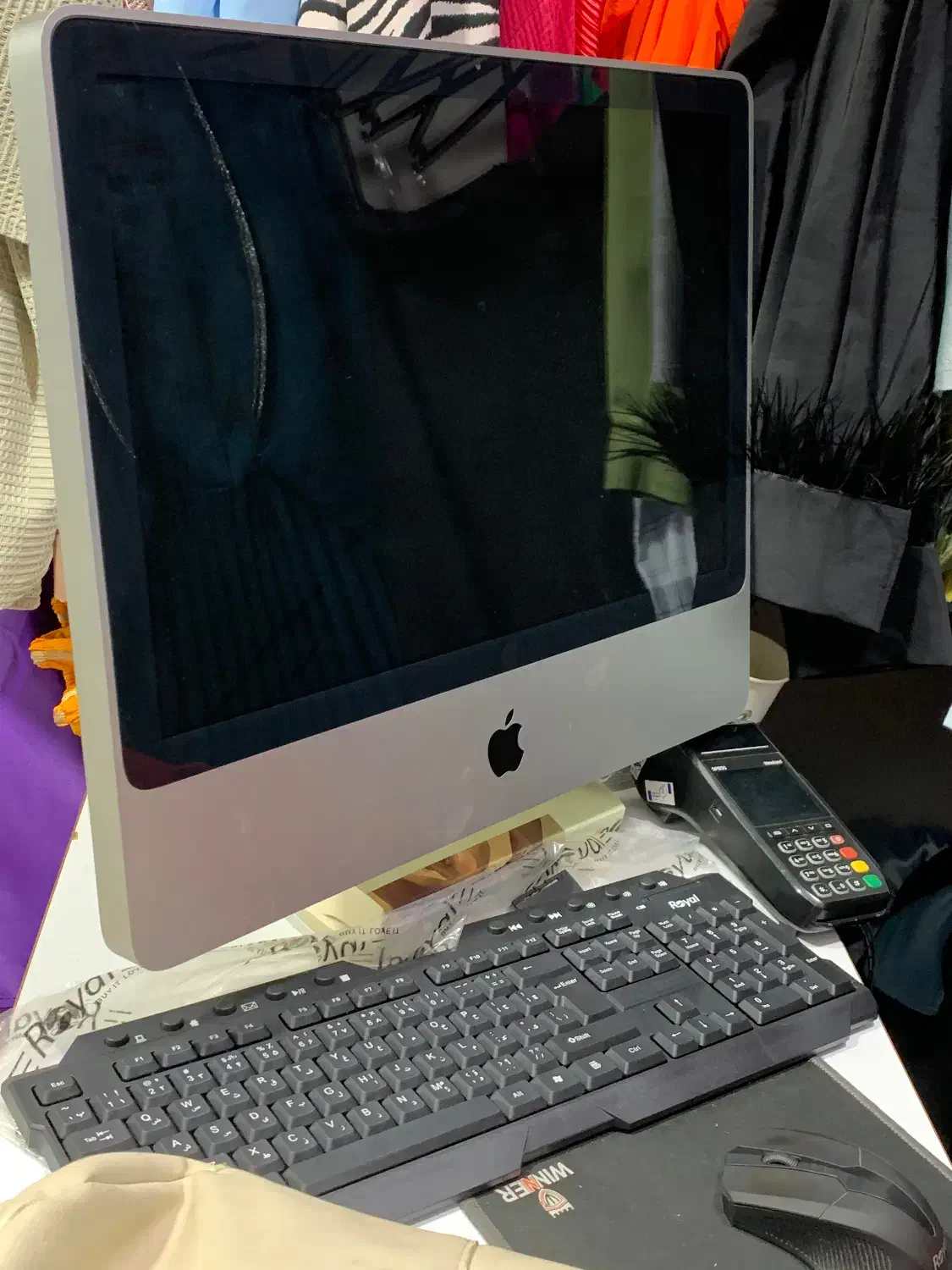 سیستم اپل فروشگاهی همراه با موس و کیبورد|رایانه رومیزی|بندر انزلی, پردیس|دیوار