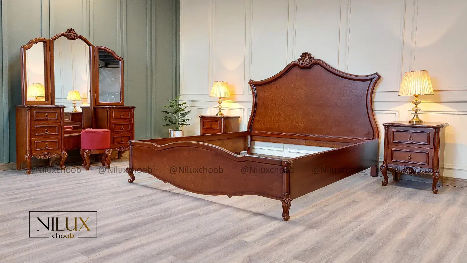 سرویس خواب دونفره (مونترال)|تخت و سرویس خواب|جاجرود, |دیوار