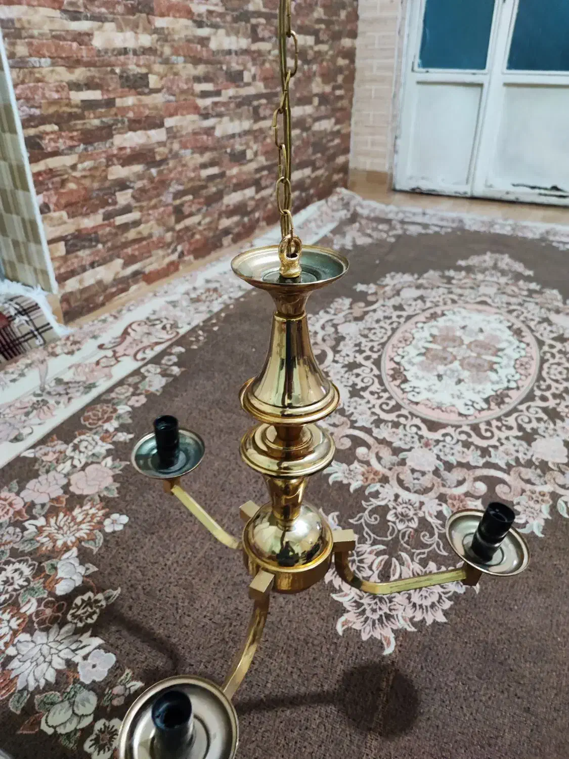 لوستر برنجی|لوستر و چراغ آویز|تهران, شمیران‌نو|دیوار