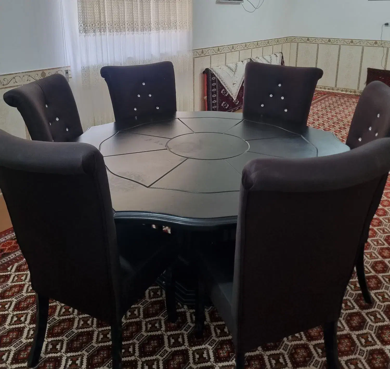 میز پذیرایی و غذا خوری ۸ نفره|میز و صندلی غذاخوری|بندر ترکمن, |دیوار