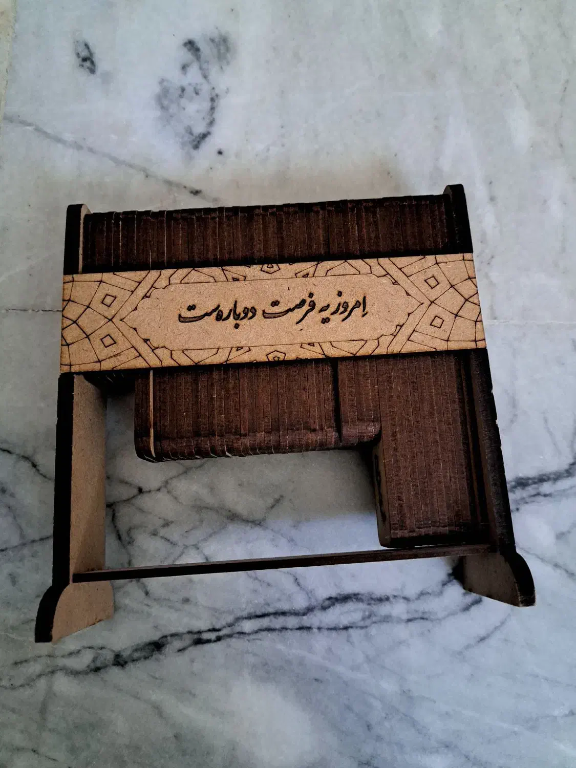 تقویم چوبی سپیدار با جعبه|صنایع دستی و سایر لوازم تزئینی|تهران, سازمان برنامه شمالی|دیوار
