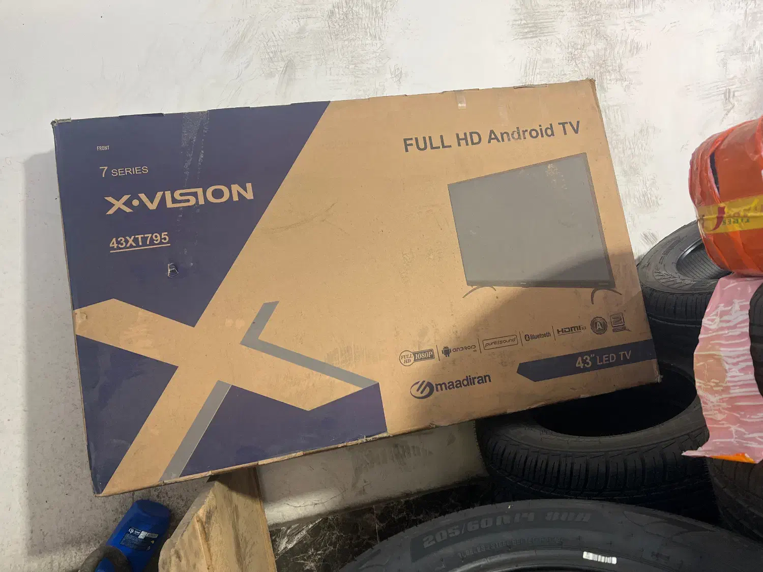 ال ای دی ۴۳ ایکس ویژن‌|تلویزیون و پروژکتور|ساری, |دیوار