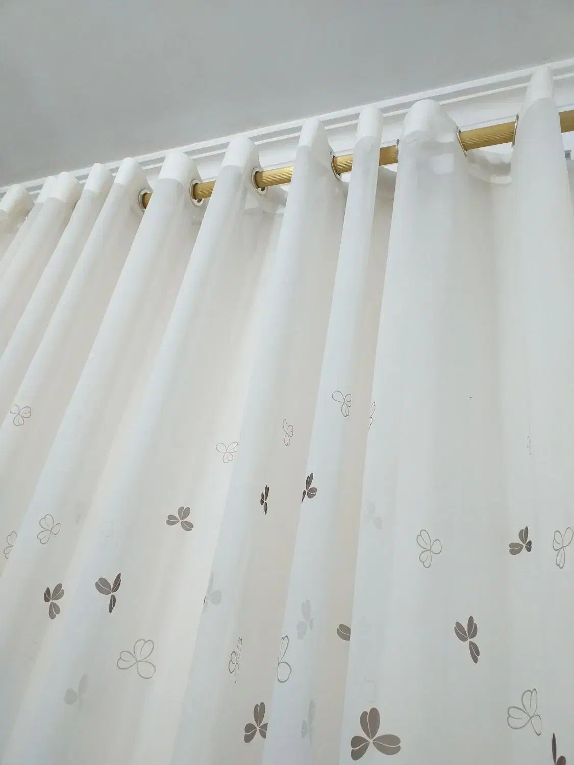 پرده اتاق حریر پانچ طرحدار|پرده، رانر، رومیزی|خمام, |دیوار