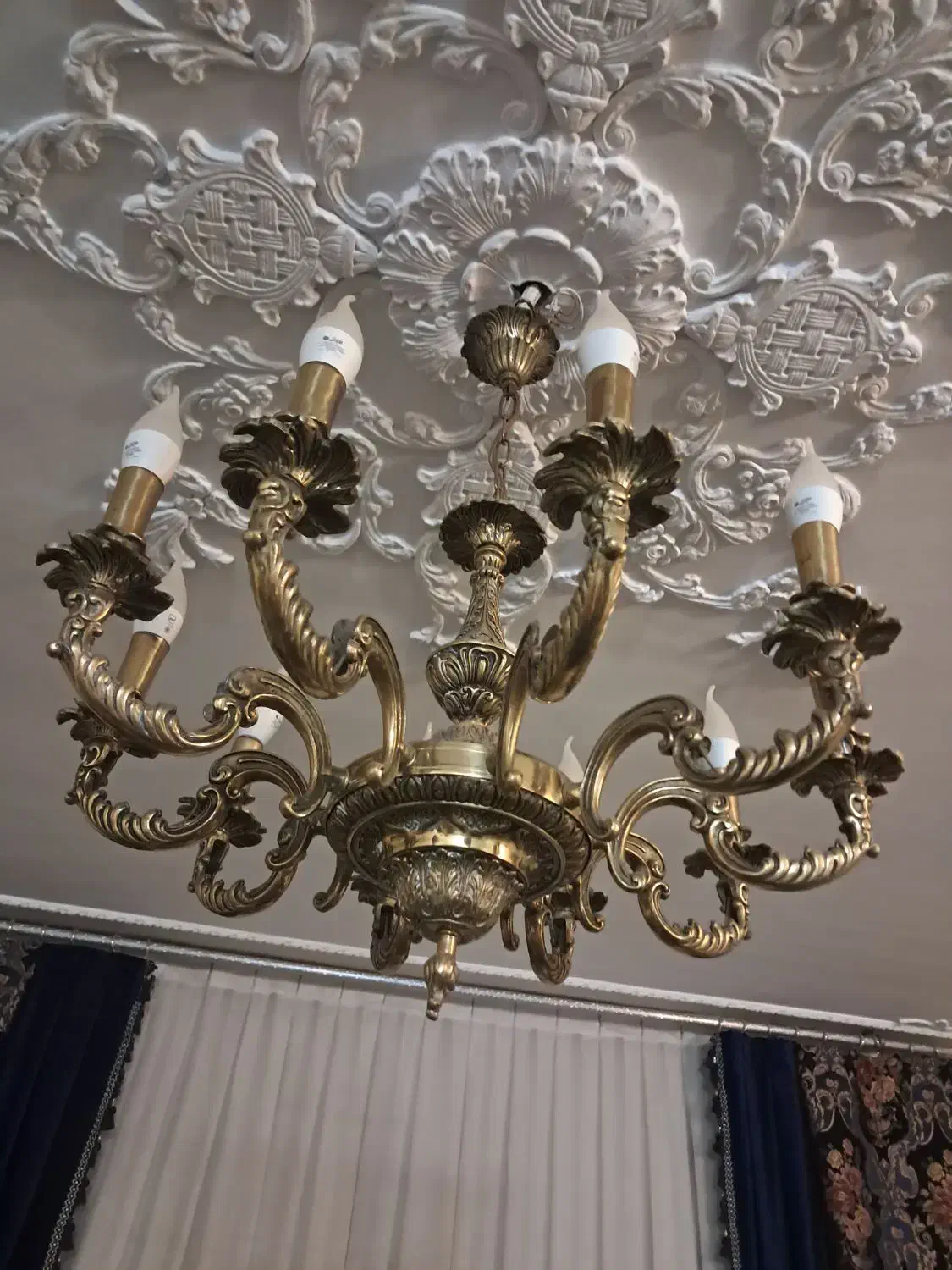 لوستر ۲۸ شعله برنز|لوستر و چراغ آویز|تهران, جی|دیوار