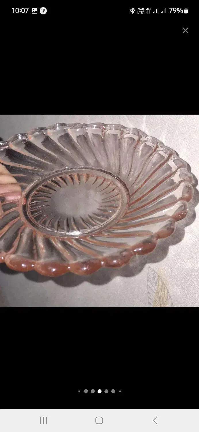 بشقاب استیل پلوخوری و بشقاب بلور میوه خوری|ظروف سرو و پذیرایی|سمنان, |دیوار