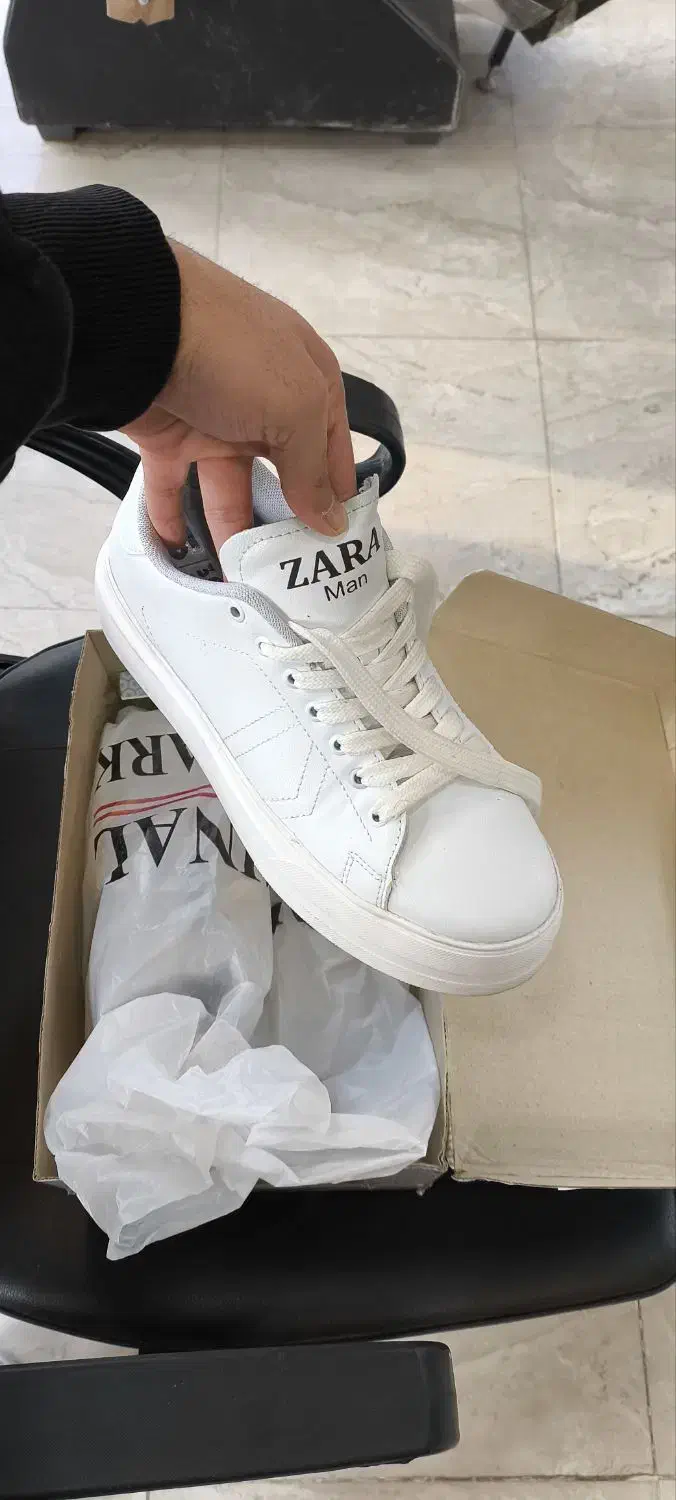 کفش ونس سفید مردانه در حد نو|کیف، کفش، کمربند|کرمانشاه, |دیوار