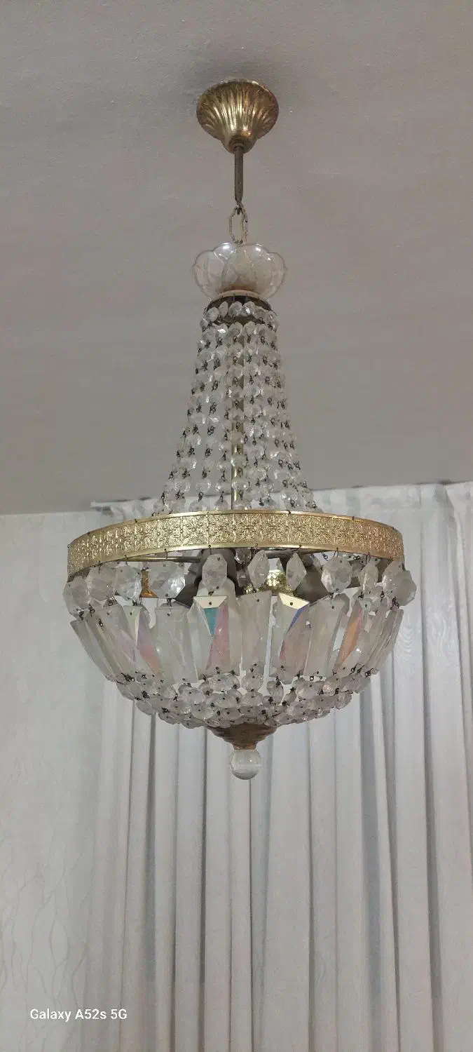 لوستر دور برنجی|لوستر و چراغ آویز|تهران, کیانشهر|دیوار