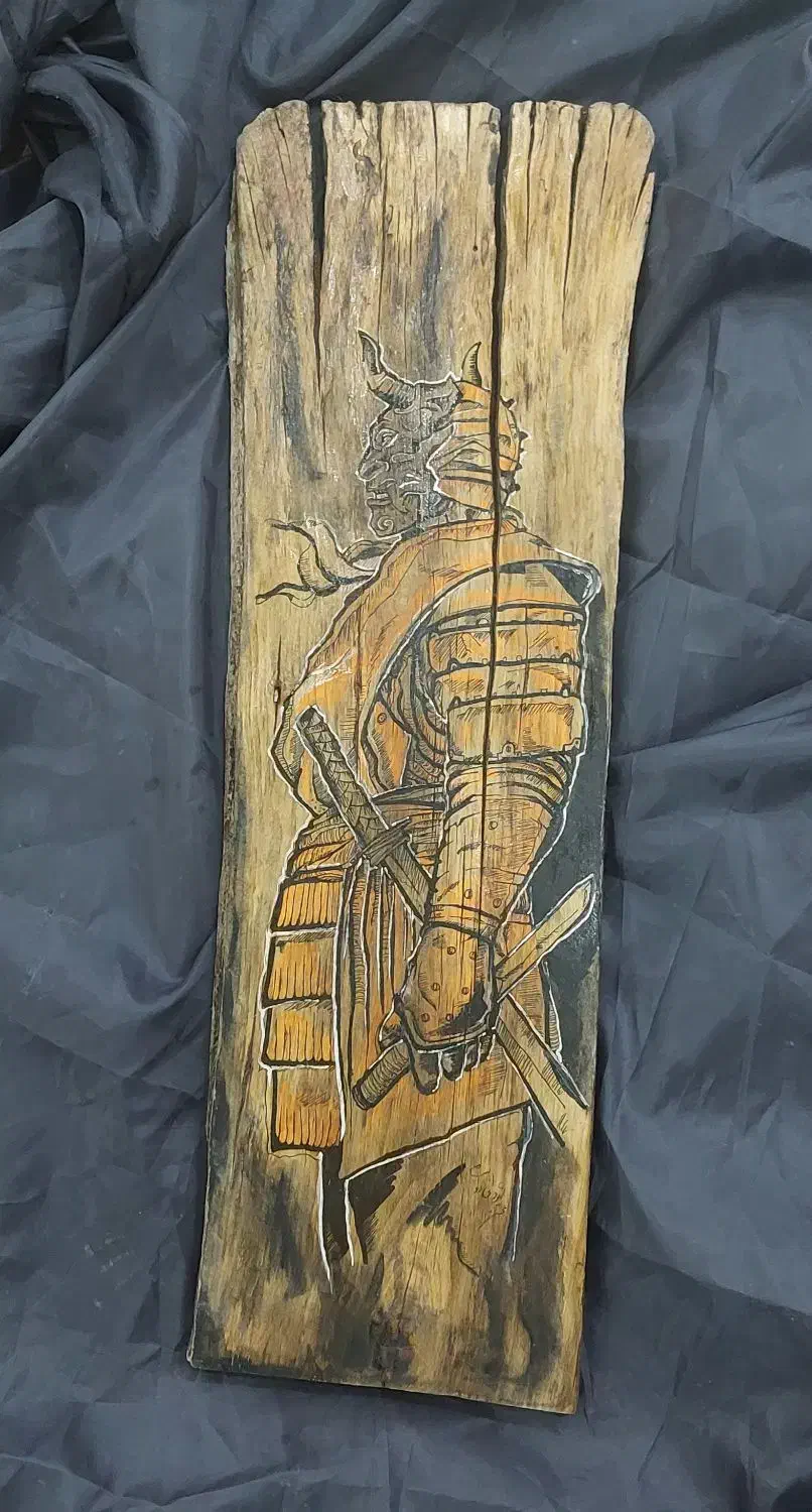 نقاشی روی سنگ و چوب|صنایع دستی و سایر لوازم تزئینی|فسا, |دیوار