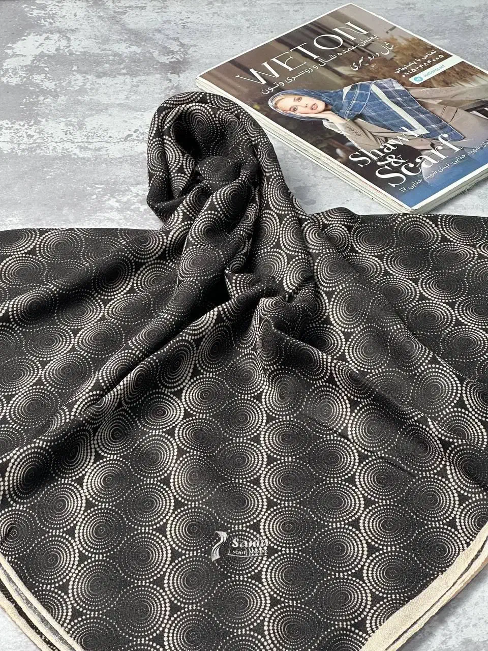 روسری نخی سانیا|لباس|درگز, |دیوار