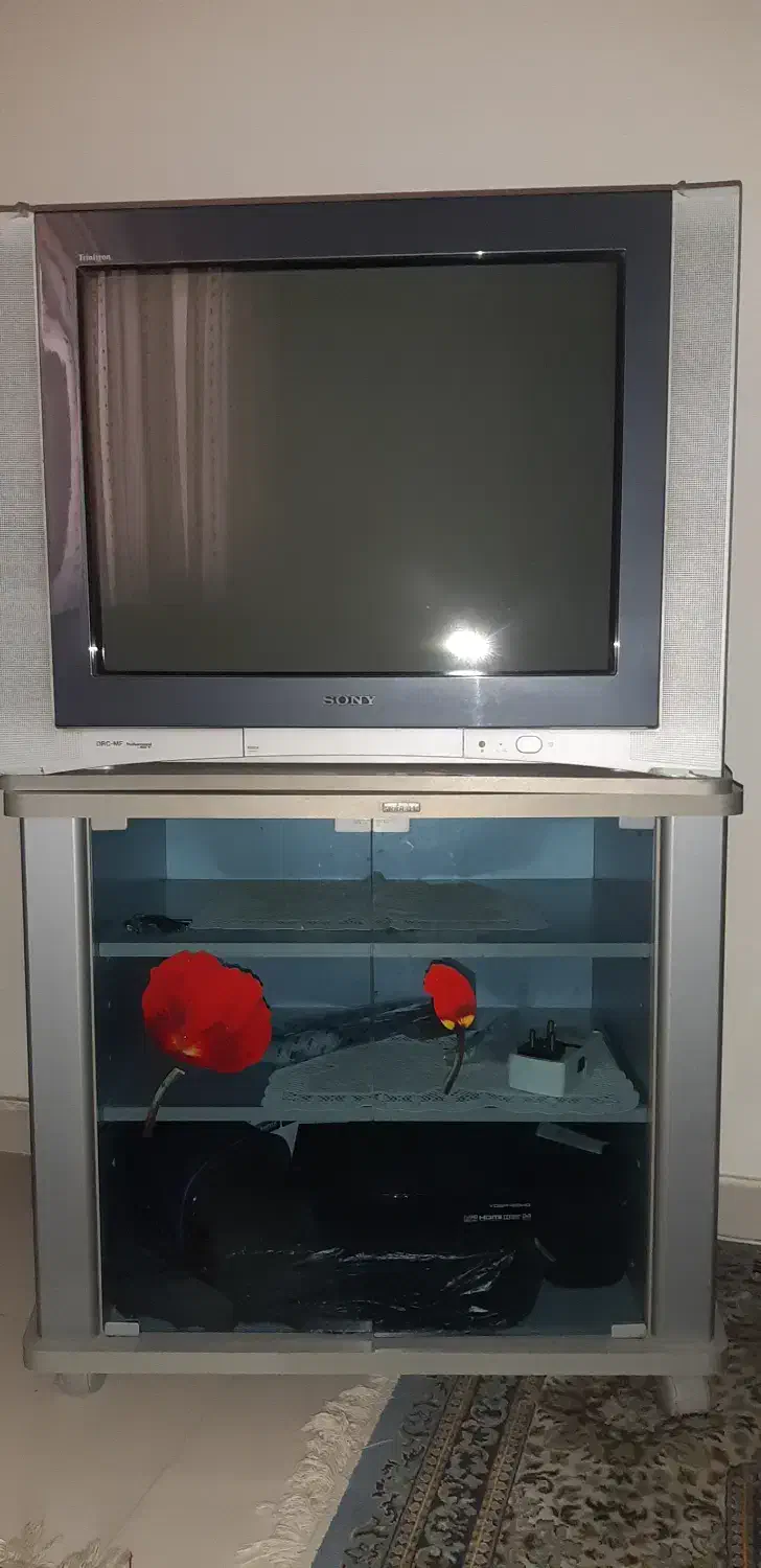 تلویزیون سونی آنالوگ۲۹ اینچ همراه میز تلویزیون|تلویزیون و پروژکتور|اهواز, شهرک نفت|دیوار