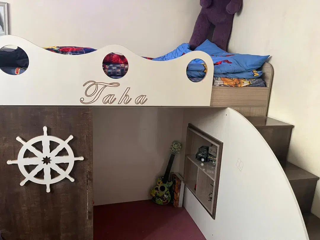 تخت ۲ طبقه جوان|تخت و سرویس خواب|تبریز, |دیوار