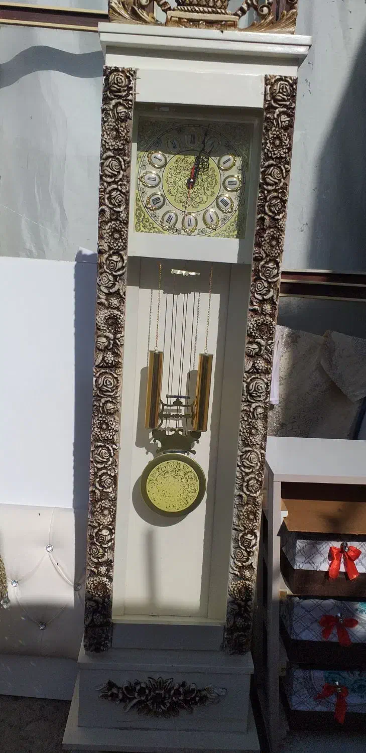 ساعت ایستاده کنده کاری|مبلمان خانگی و میز عسلی|بناب, |دیوار