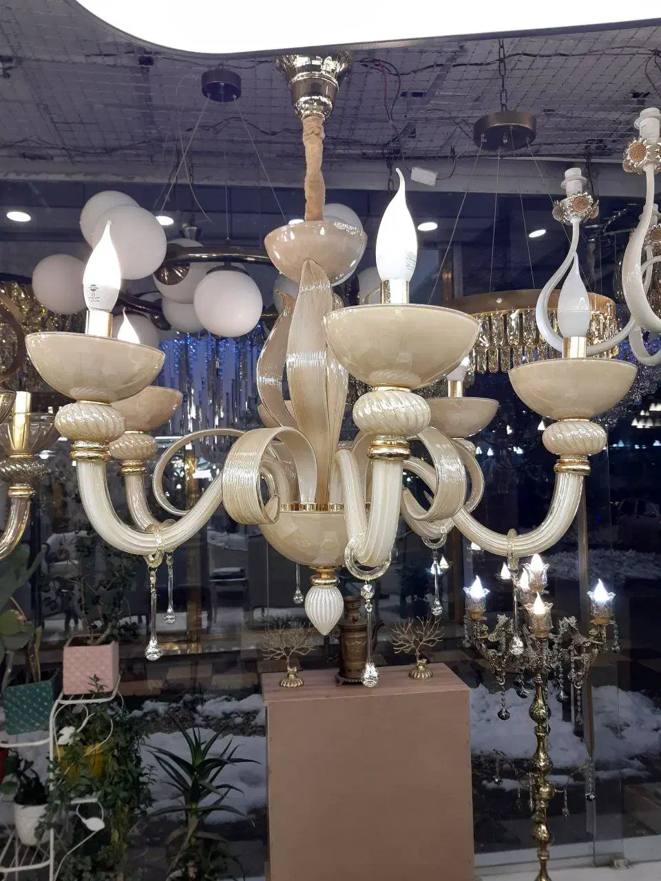 لوستر مورانو|لوستر و چراغ آویز|همدان, |دیوار