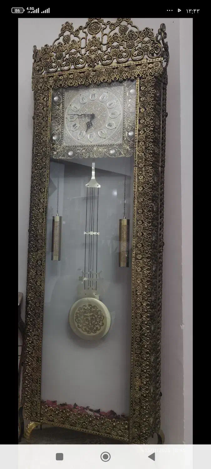 ساعت ایستاده برنزی|ساعت دیواری و تزئینی|محمدیه-قزوین, |دیوار
