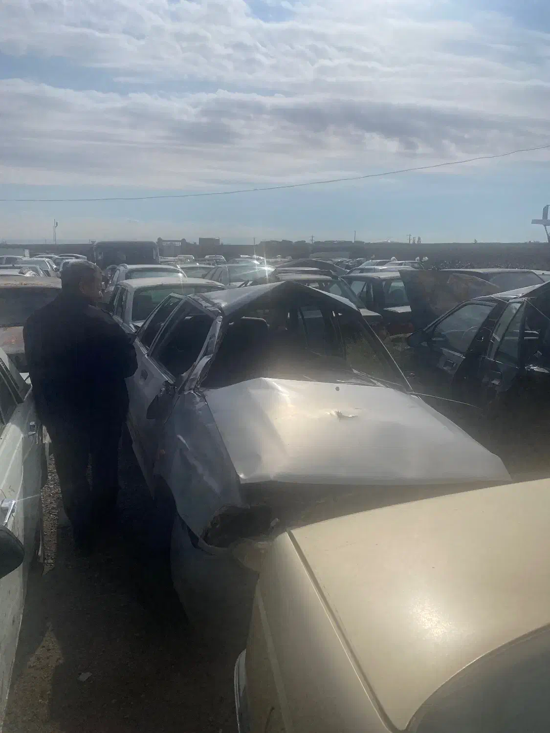 فروش پراید تصادفی دوگانه کارخانه مدل ۸۷|خودرو سواری و وانت|صوفیان, |دیوار