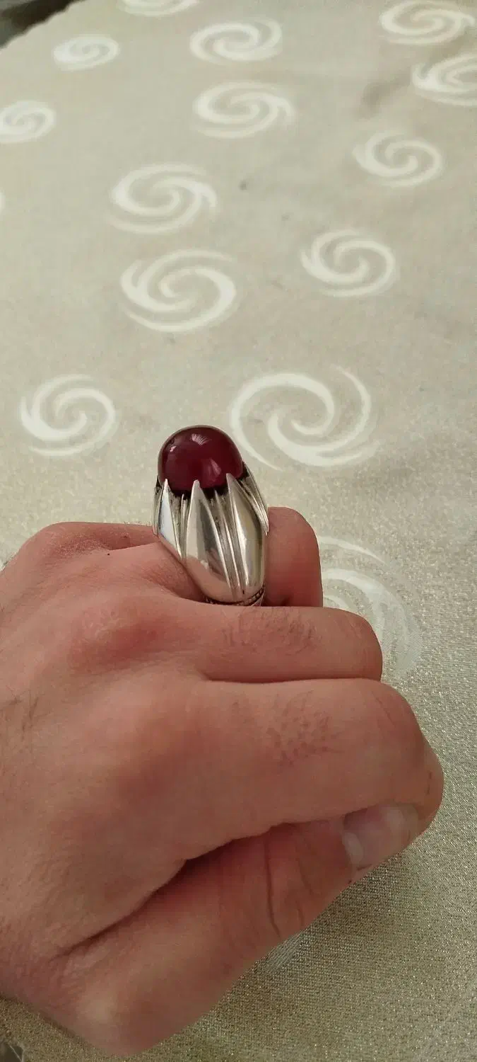 انگشتر عقیق، سنگین وزن،کلکسیونی|جواهرات|تبریز, |دیوار