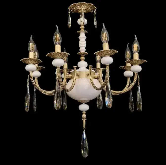 لوستر مدل جدید شب نما ۸ شاخه متوسط|لوستر و چراغ آویز|کرج, ساسانی (قلمستان)|دیوار