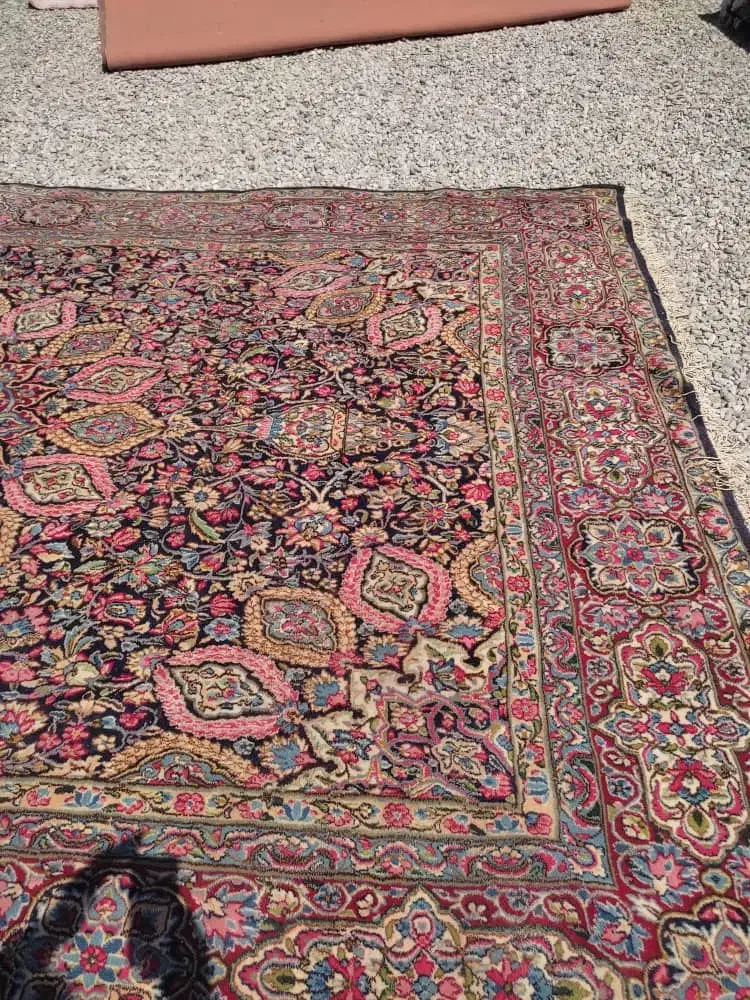 قالی ۱۲ متری نقش اردبیلی|فرش|کرمان, |دیوار