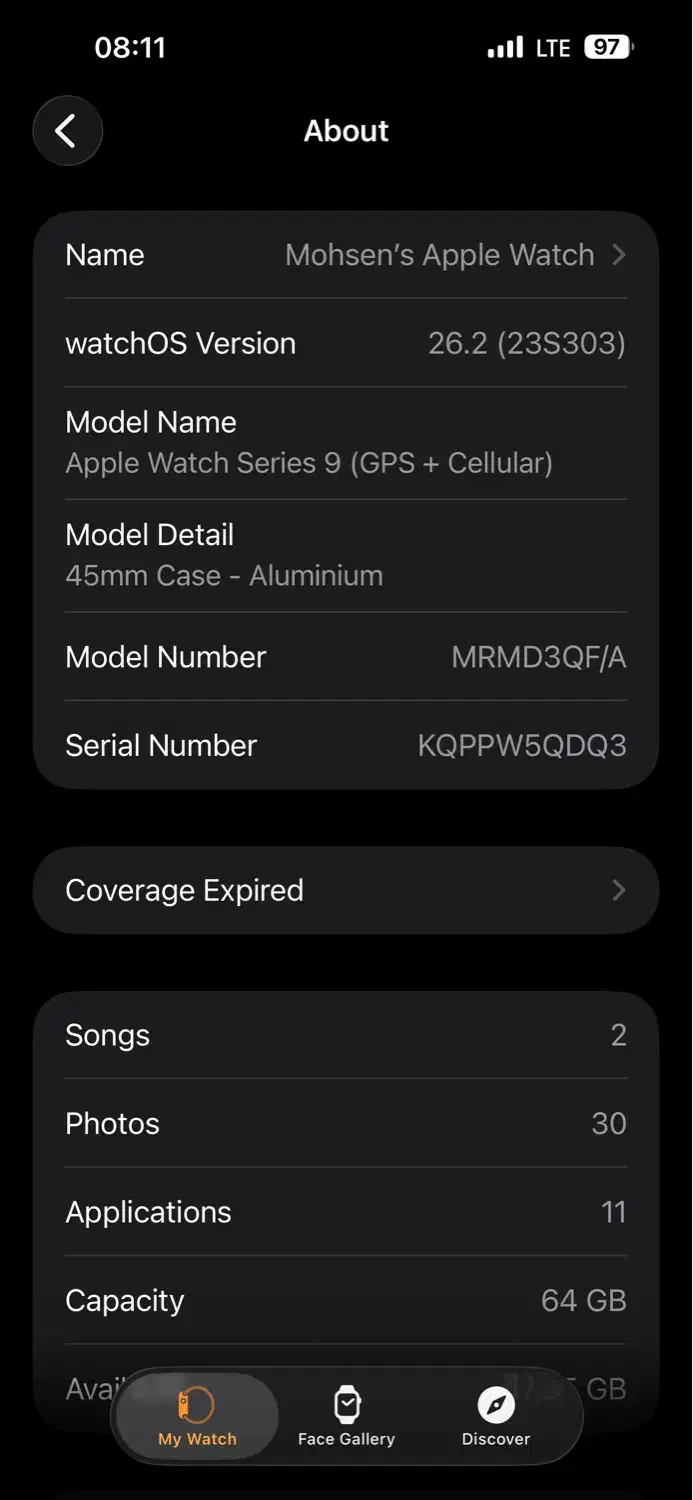 Apple Watch series 9 45 mm|ساعت|شیراز, سینما سعدی|دیوار