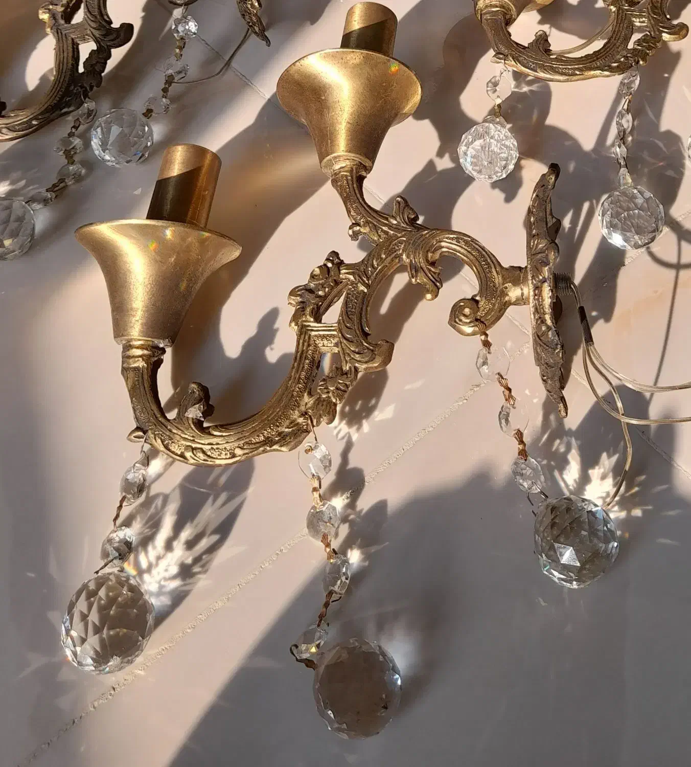 لوستر دیواری دیوارکوب  دیوار کوب برنز|لوستر و چراغ آویز|تهران, وردآورد|دیوار