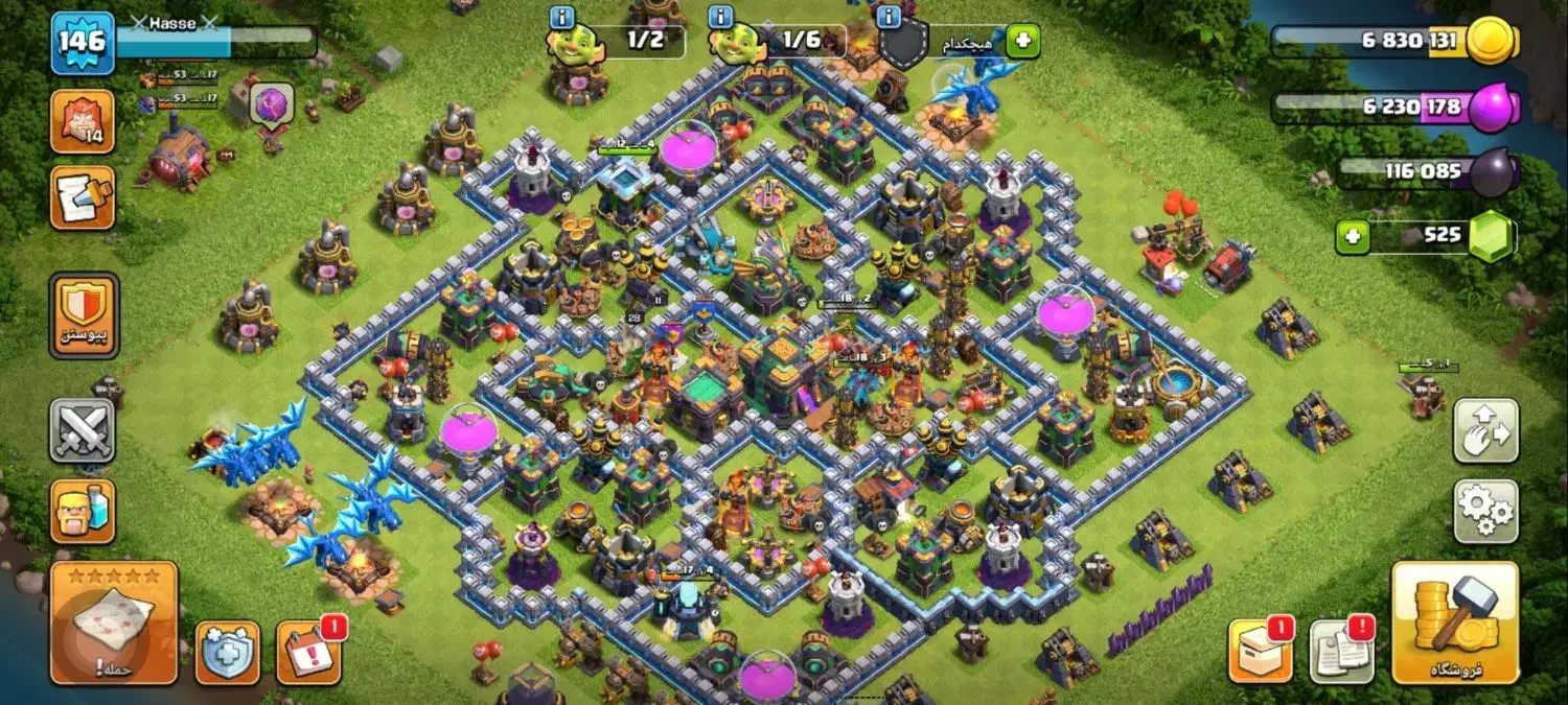 اکانت کلش تانال 14|کنسول، بازی ویدئویی و آنلاین|شوط, |دیوار