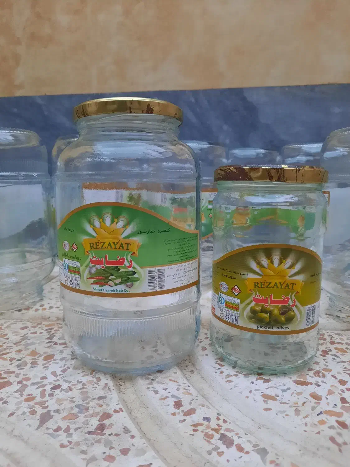 فروش شیشه ترشی|ظروف نگهدارنده، پلاستیکی، یکبارمصرف|اهر, |دیوار