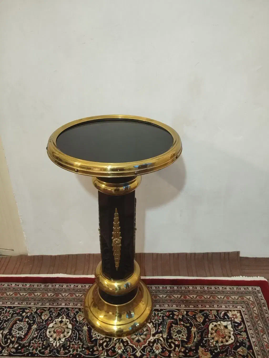 آباژور برنزی همراه با پایه طرح فرانسه|چراغ خواب و آباژور|تهران, سلسبیل شمالی|دیوار