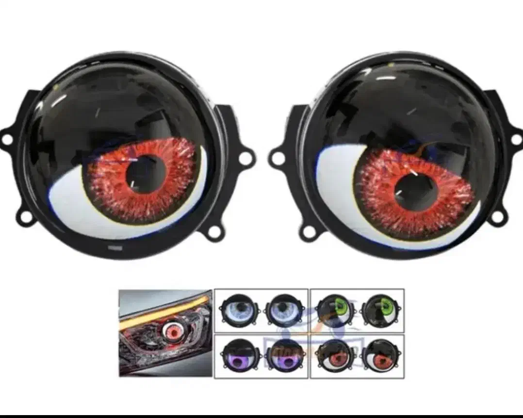 لنز چراغ خودرو طرح شیطان چشم سوم|قطعات یدکی و لوازم جانبی|هشتگرد, هشتگرد قدیم|دیوار