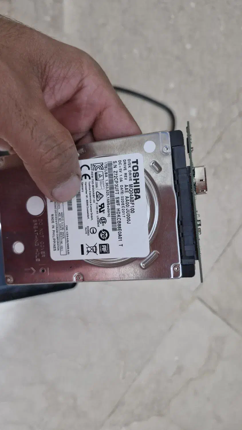 هارد اکسترنال یک ترابایت وسترن توشیبا اینترنال|قطعات و لوازم جانبی رایانه|تهران, دارآباد|دیوار