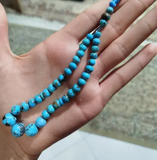 تسبیح فیروزه اصل نیشابور|جواهرات|زاهدان, |دیوار