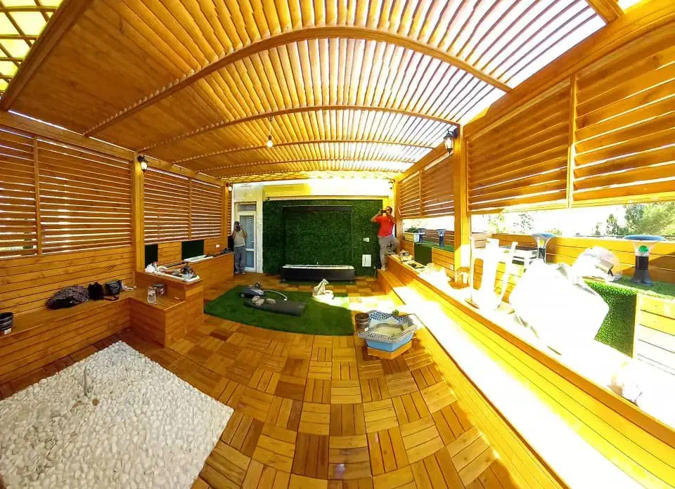 اجرای فضای سبز و روف گاردن با طراحی مهندسی|خدمات باغبانی و درختکاری|مشهد, شهرک صنعتی توس|دیوار