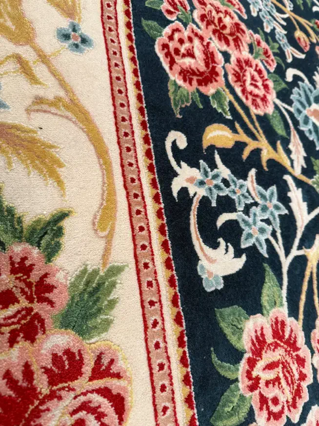 فرش کلکسیونی ابی درباری الماس کویر|فرش|تهران, مشیریه|دیوار