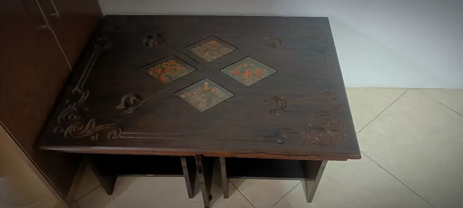 سرویس مبل ۸نفر با جلو مبلی و ۴ تا میز عسلی|مبلمان خانگی و میز عسلی|آمل, |دیوار