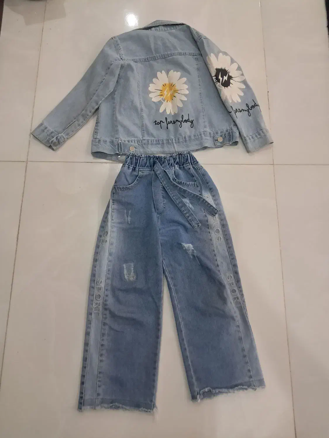 ست لی دخترانه کت تیشرت شلوار|کفش و لباس بچه|فشاپویه, |دیوار