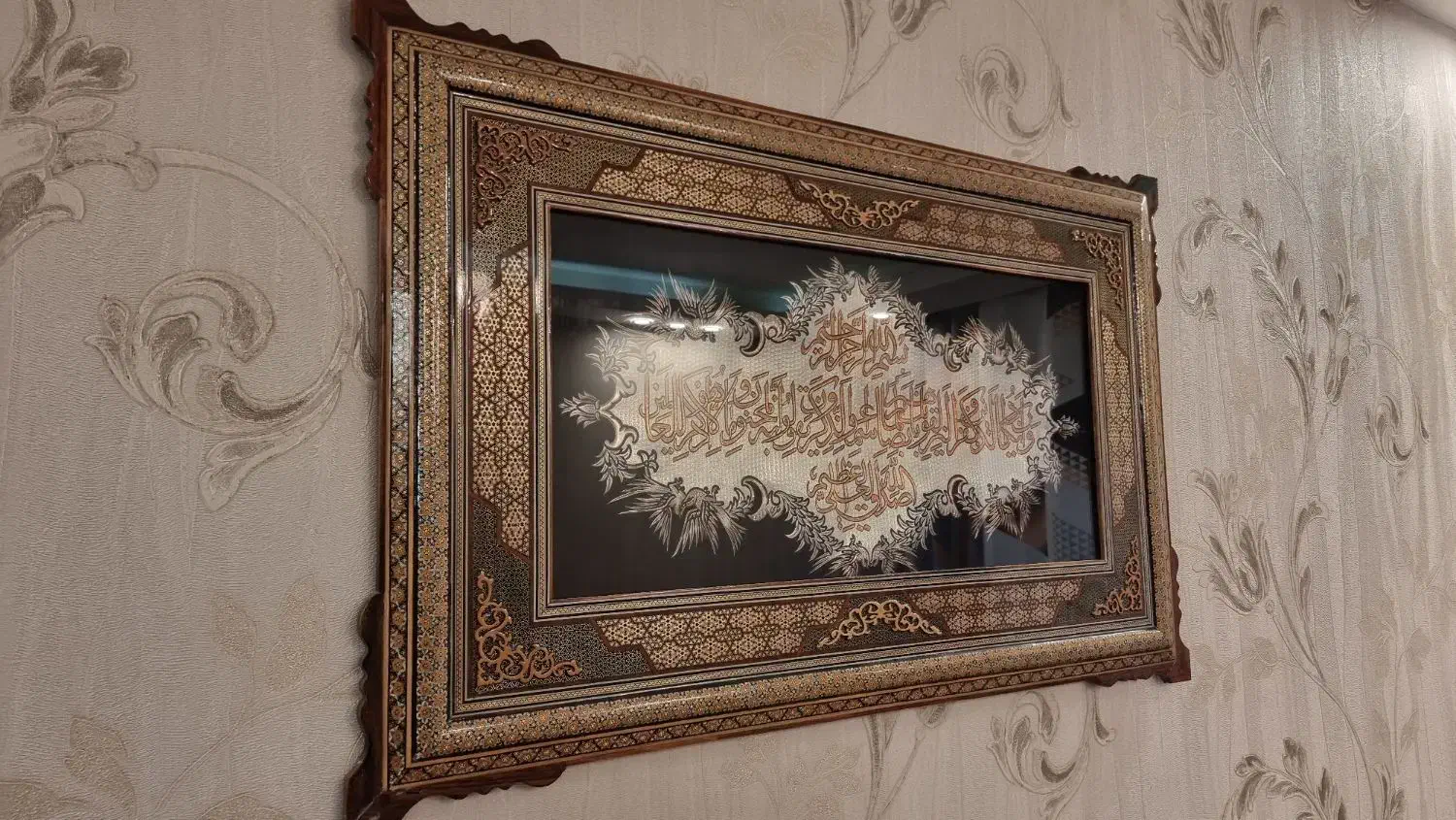 تابلو قلم زنی و منبت کاری|تابلو، نقاشی، عکس|تهران, آزادشهر|دیوار